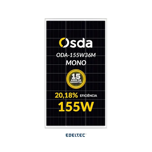 Modulo solar osda 155w oda-155w18m 36 cells mono - 2120 un/cntr