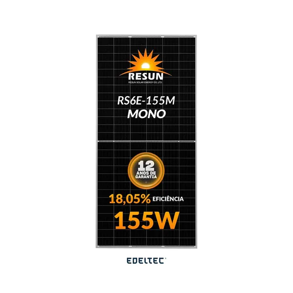 Modulo solar resun 155w rs6e-155m 36 cells mono - 2260 un/cntr - cx 2