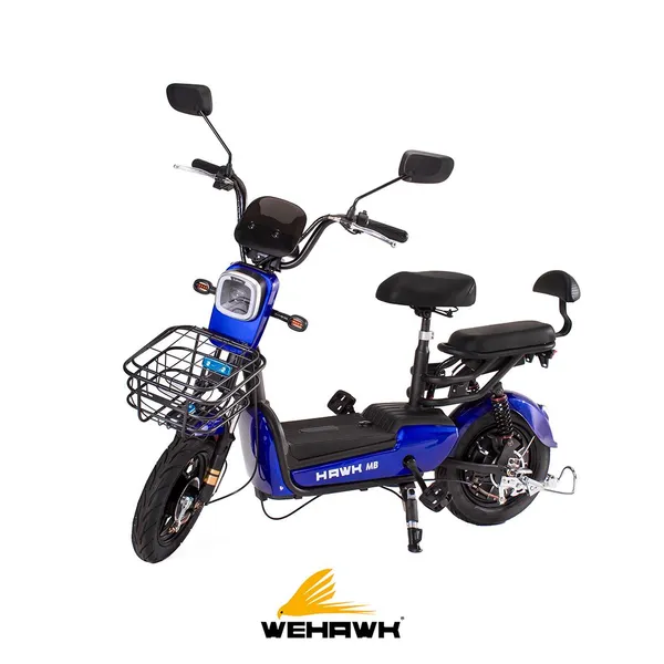 Mini bike eletrica wehawk prime hw500 500w bat 48v 12ah blue  