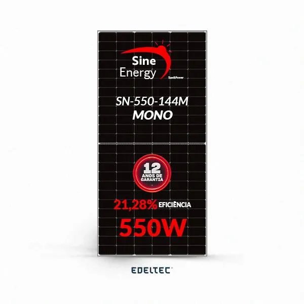 Modulo solar sine energy 550w sn-550 144 cell mono