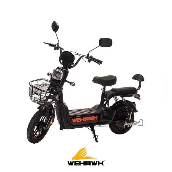 Mini bike eletrica wehawk urban hw500 500w bat 48v 12ah black  