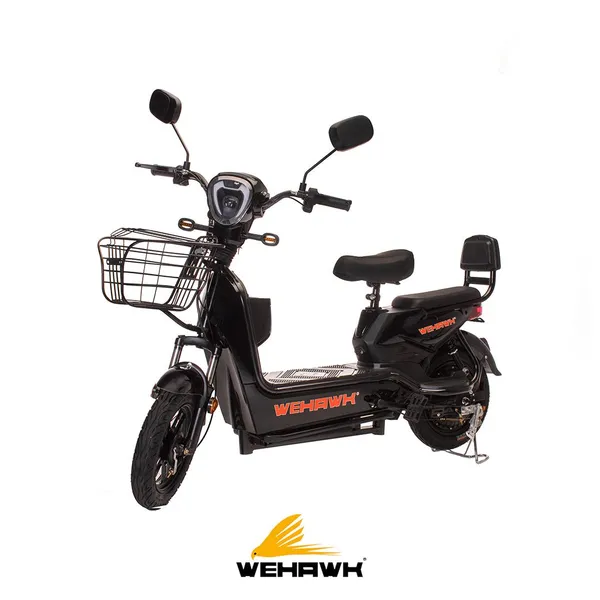 Mini bike eletrica wehawk basket hw500 500w bat 48v 12ah black  