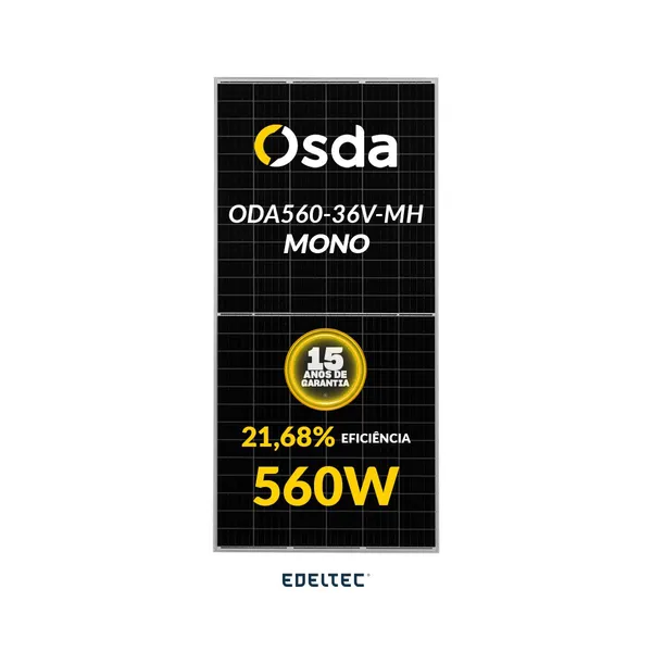 Modulo solar osda 560w oda560-36v-mh 144 cells mono - 740 un/cntr